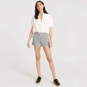 NWT J.Crew 4" Stretch Chino Short, Storm Grey, Size 6